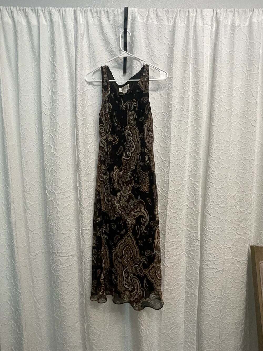 VTG 90s Studio I Paisley Midi Dress 8 Whimsigoth Y2K Grunge
